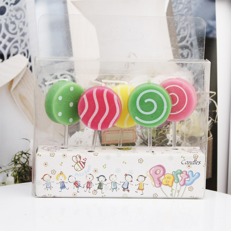 Japanese Candle Wax - 5 kaarsen, creatieve taartdecoraties, letters in