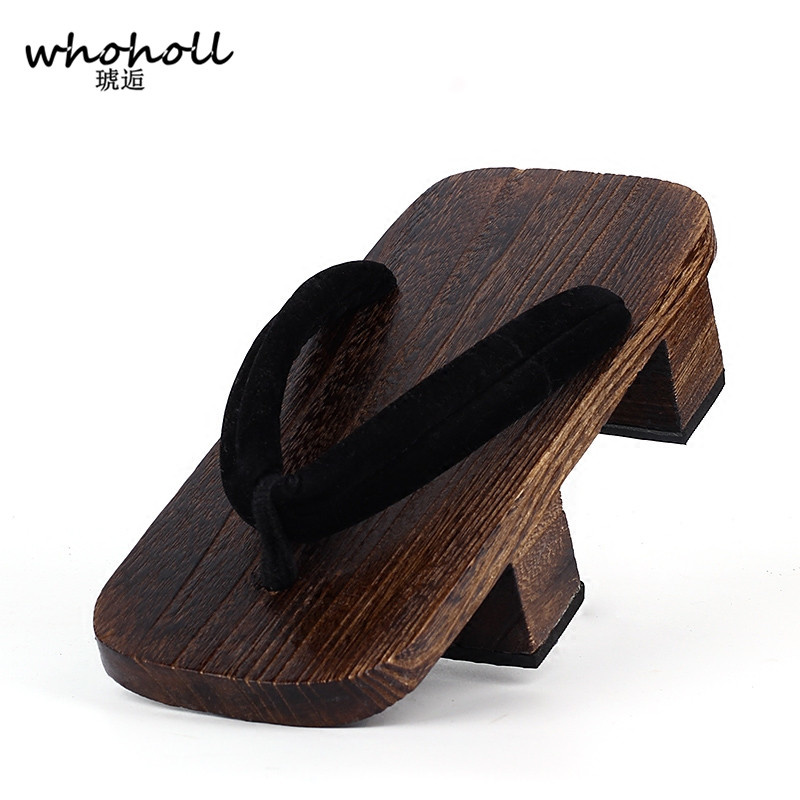 Geta Wooden Sandal - WHOHOLL Geta Tweetandige sandalen Anime Cosplay