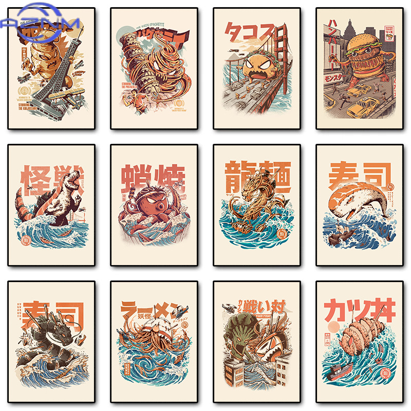 Japanese Food Lifestyle - AZNM Japanse Kaijus Voedsel Sushi Ramen