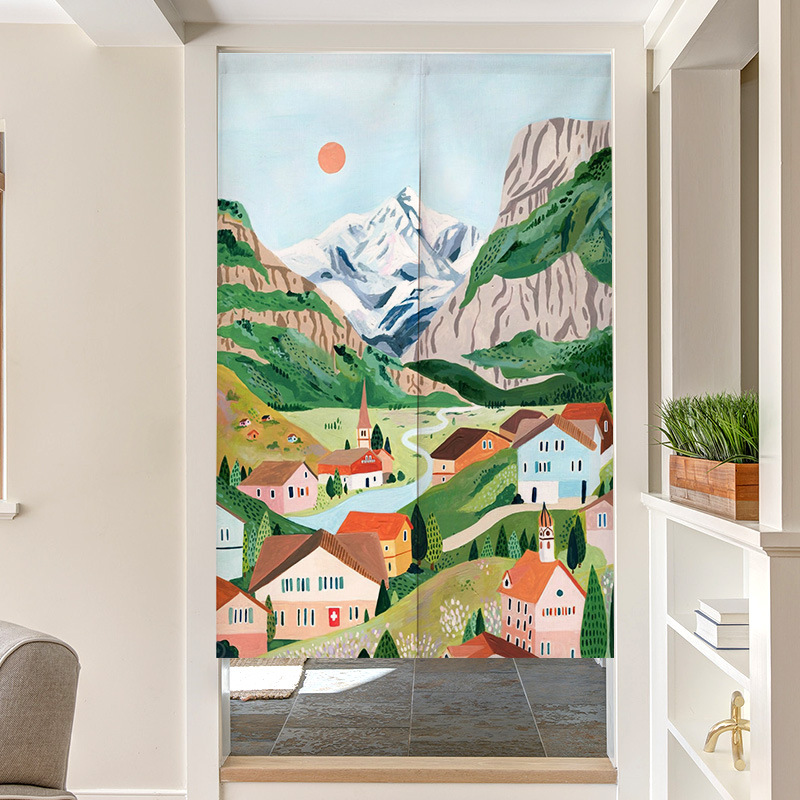 Nordic Ins Handgeschilderd Sch - Noren Curtain Doorway recensie en prijs