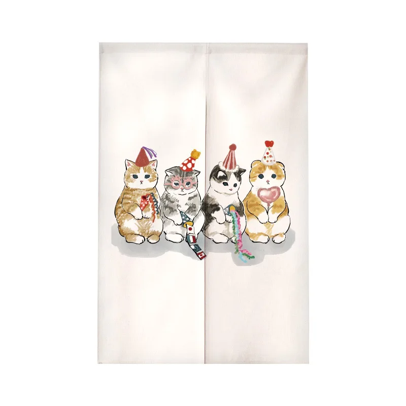 Grappige kat Japanse deurgordi - Noren Curtain Doorway recensie en prijs