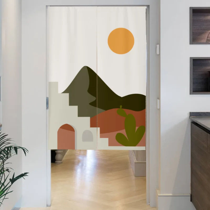 Nordic Landscape Painted Doorw - Noren Curtain Doorway recensie en prijs