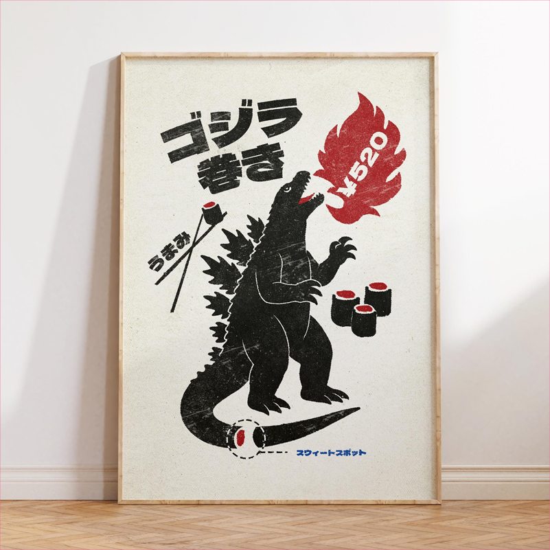 Japan Food Art Poster Retro Ja - Japanese Food Lifestyle recensie en prijs