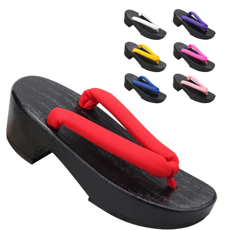 Dames zwarte halvemaanvormige  - Geta Wooden Sandal recensie en prijs