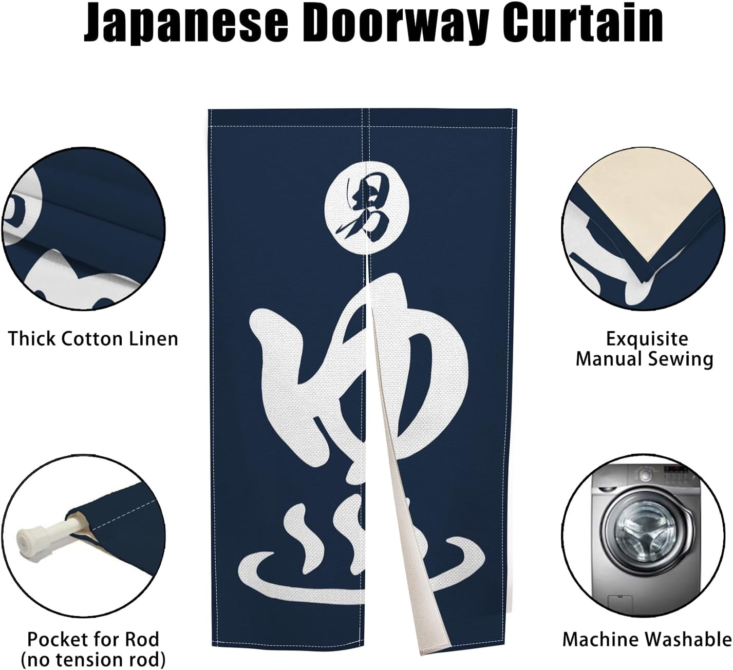 Lang Japans Noren deurgordijn  - Noren Curtain Doorway recensie en prijs